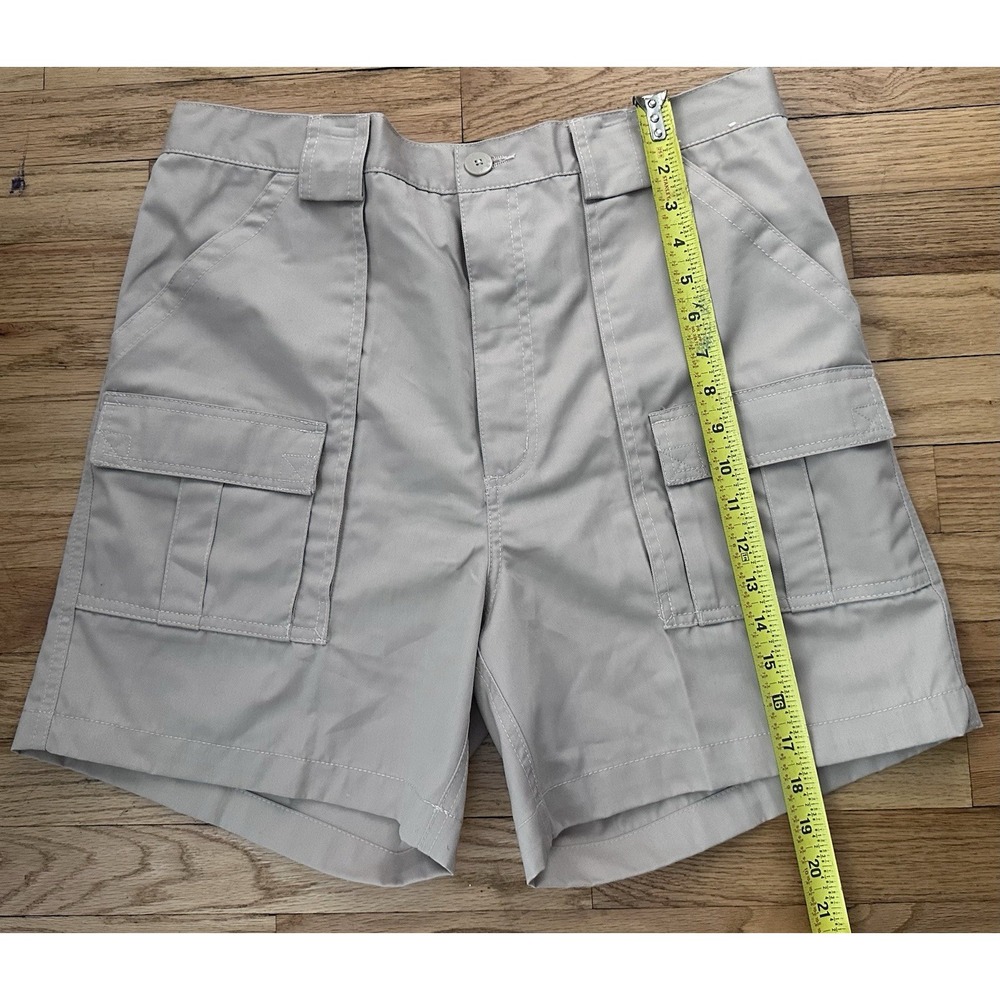 Vintage Weekender Men's 6-Pocket Trader Cargo Shorts Khaki Size 36 Hiking